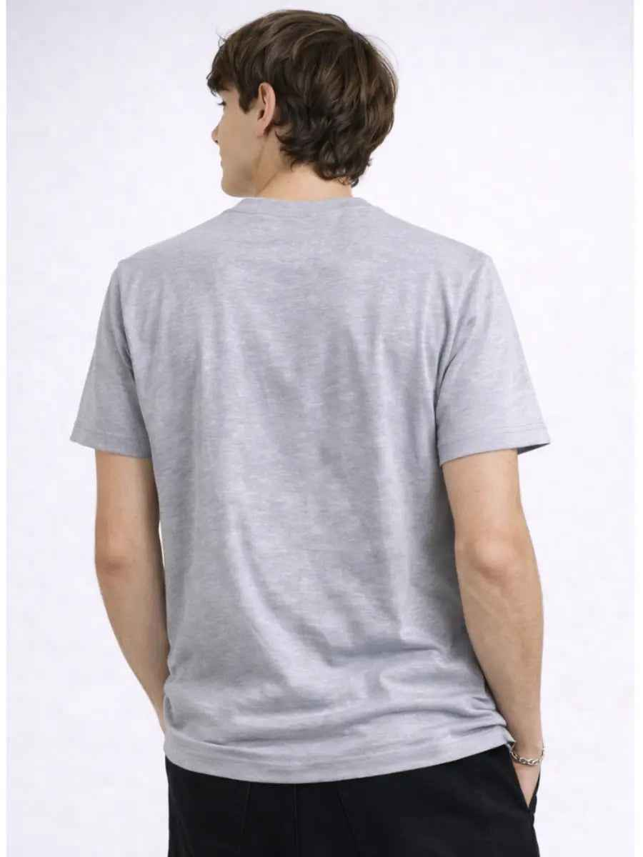 Polo Hombre Luxury Melange Algodón Jersey Cuello Redondo