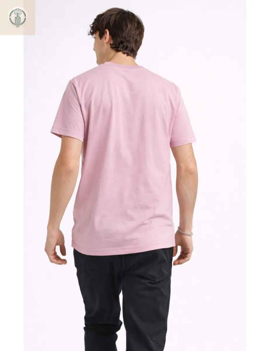 Polo Hombre Luxury Palo Rosa Algodón Jersey Cuello Redondo