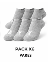 Pack x6 Medias Deportivas Grises — Algodón | Hombre | ENKI 1