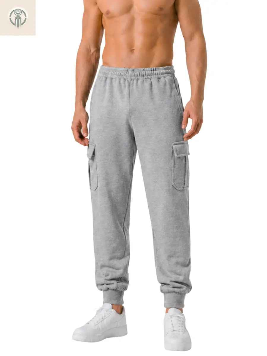 Jogger Cargo Hombre Franela Premium Cintura Elástica