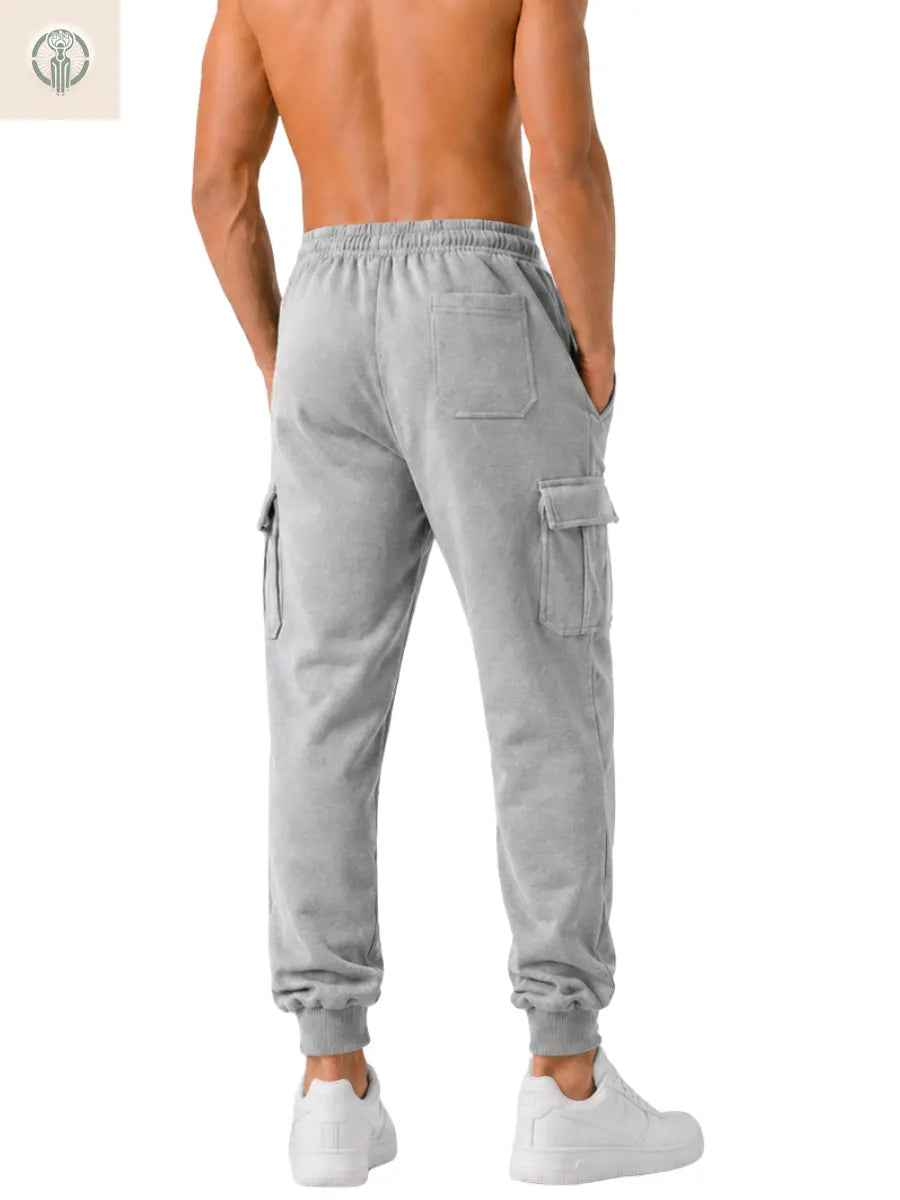Jogger Cargo Hombre Franela Premium Cintura Elástica