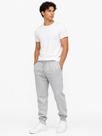 Pantalón Jogger Hombre Gris Melange Franela