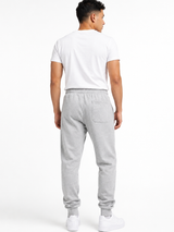 Pantalón Jogger Hombre Gris Melange Franela 3