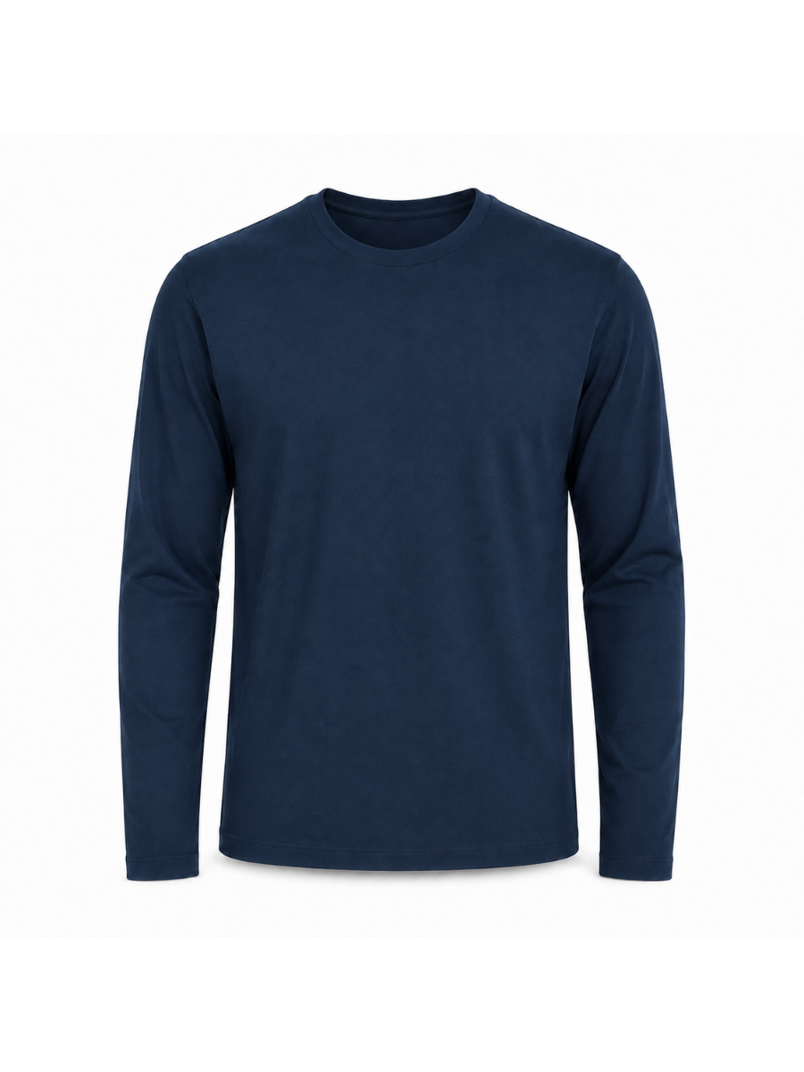 Polo Manga Larga Slim Fit para Hombre | Básico Algodón Cuello Redondo | ENKI