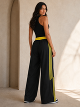 Pantalón Deportivo Parachute Tela Nova Mujer | Franjas Laterales Bicolor | ENKI 5