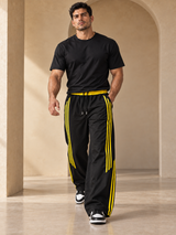 Pantalón Deportivo Parachute Tela Nova Hombre | Franjas Laterales Bicolor | ENKI 7