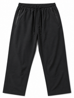 Pantalón deportivo recto hombre NEGRO detalle de malla interna