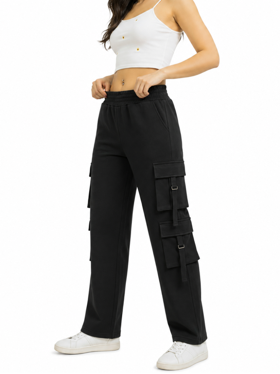 Pantalón Cargo Multi-Bolsillo Stone Stretch — Mujer | ENKI