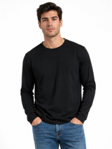 Polo Manga Larga Slim Fit para Hombre | Básico Algodón Cuello Redondo | ENKI 3