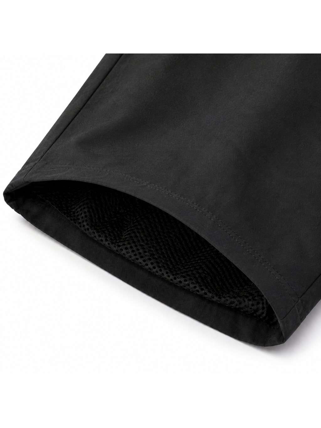 Pantalón deportivo recto hombre NEGRO detalle de malla interna