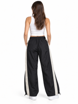 Pack x2 Pantalón Aura Oversized Mujer | Tela Mojada Negro y Gris 3