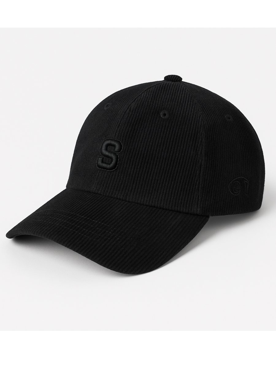 Gorra Corduroy Negro — Corduroy | Hombre | ENKI