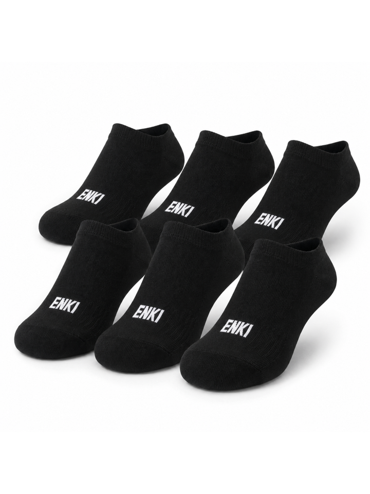 Pack x6 Medias Deportivas Negras — Algodón | Hombre | ENKI