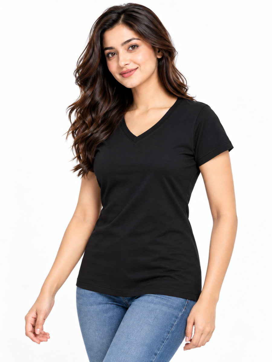 3Pack Polos Cuello V Mujer en Jersey | ENKI