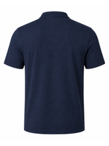 Polo Cuello Mao Azul Navy Algodón Jersey Hombre 6