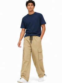 Pantalón Cargo Oversized Beige — Tela Nova | Hombre | ENKI