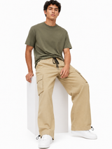 Pantalón Cargo Oversized Beige — Tela Nova | Hombre | ENKI 3
