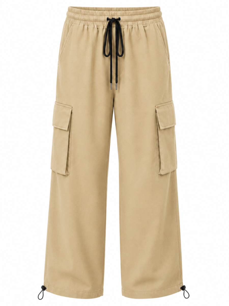 Pantalón Cargo Oversized Beige — Tela Nova | Hombre | ENKI