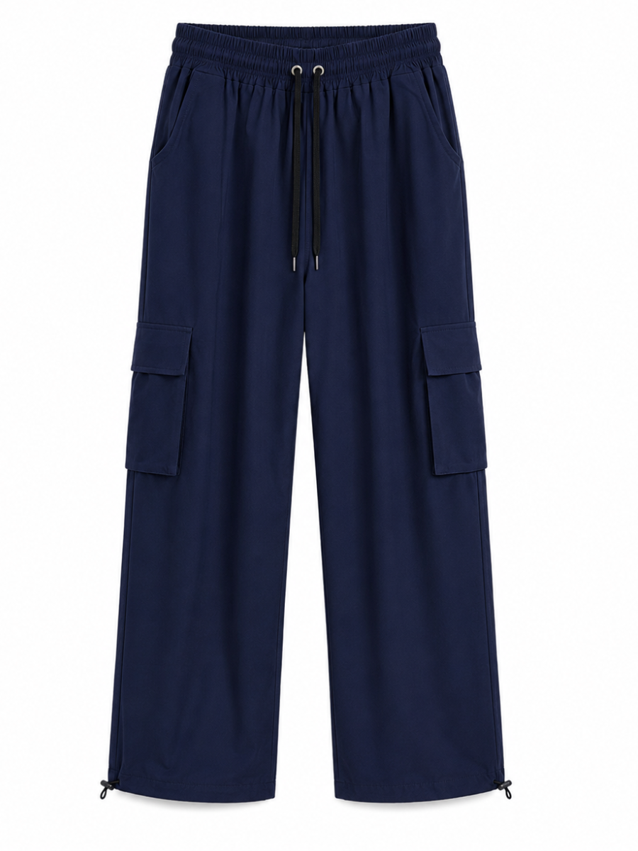 Pantalón Cargo Oversized Azul Marino — Tela Nova | Hombre | ENKI