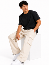 Pantalón Cargo Oversized Hueso — Tela Nova | Hombre | ENKI 4