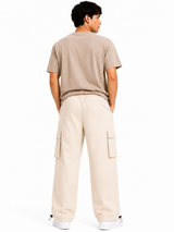 Pantalón Cargo Oversized Hueso — Tela Nova | Hombre | ENKI 2