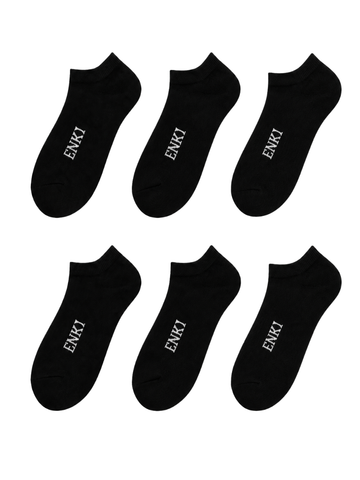 Pack x6 Medias Tobilleras Hombre | Algodón Premium | ENKI ModaStyle