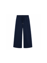 Pantalón Palazzo Azul Marino — Algodón Franela | Pierna Ancha | Mujer | ENKI 4