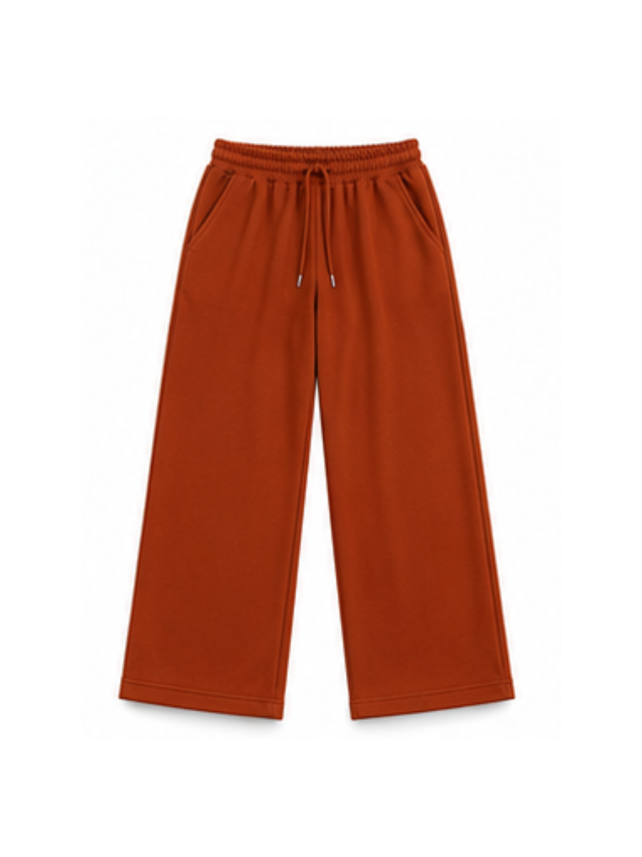 Pantalón Palazzo Lacre — Algodón Franela | Pierna Ancha | Mujer | ENKI