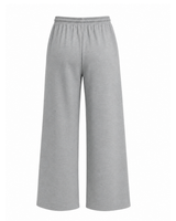 Pantalón Palazzo Melange Gris — Algodón Franela | Pierna Ancha | Mujer | ENKI 5