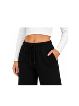 Pantalón Palazzo Negro — Algodón Franela | Pierna Ancha | Mujer | ENKI 4