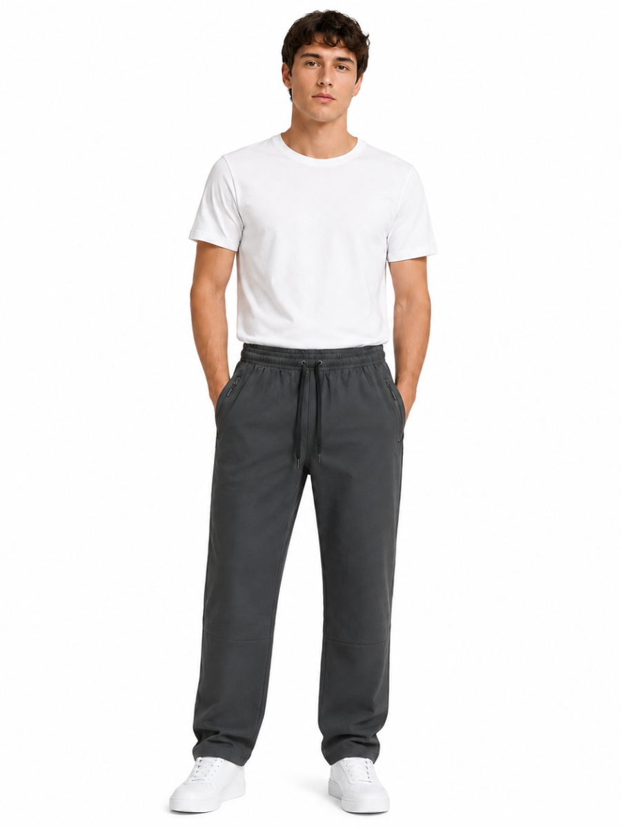 Pantalón Deportivo con Malla Interna Gris — Tela Nova | Hombre | ENKI