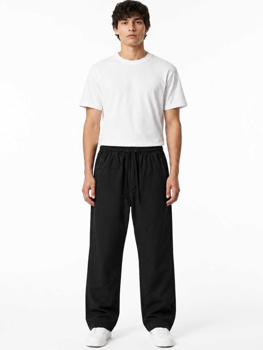 Pantalón Deportivo con Malla Interna Negro — Tela Nova | Hombre | ENKI