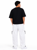 Pantalón Parachute Blanco — Tela Mojada | Regulador en Bota | Cargo | Hombre | ENKI 3