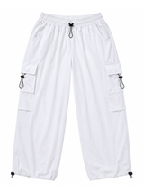 Pantalón Parachute Blanco — Tela Mojada | Regulador en Bota | Cargo | Hombre | ENKI 5