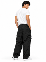 Pantalón Parachute Negro — Tela Mojada | Regulador en Bota | Hombre | ENKI 3