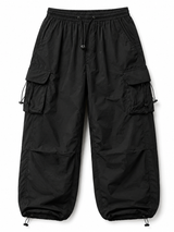 Pantalón Parachute Negro — Tela Mojada | Regulador en Bota | Hombre | ENKI 4
