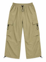 Pantalón Parachute Beige — Tela Mojada | Regulador en Bota | Hombre | ENKI 5