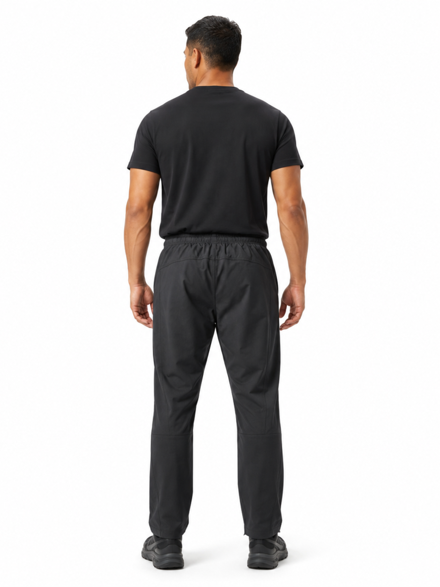 Pantalón deportivo recto hombre GRIS detalle de malla interna