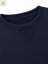 Polera Hombre Azul Marino Algodón Franela Cuello Redondo 3