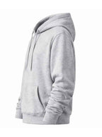 Polera Hoodie Hombre Gris Melange Franela Premium Casual Urbano
