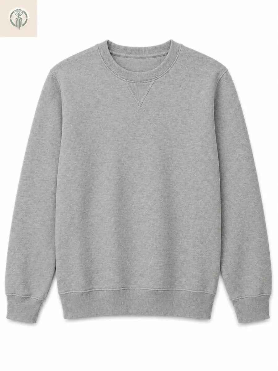 Polera Hombre Melange Algodón Franela Cuello Redondo
