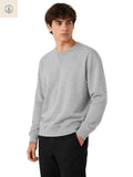Polera Hombre Melange Algodón Franela Cuello Redondo