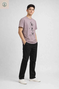 Polo Juvenil Palo Rosa Estampado Japonés Algodón Jersey