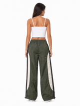 Pantalón Mujer Verde Militar Tela Mojada - Modelo Power Track | ENKI 4