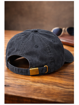 Gorra Pre Lavada Negro — Algodón Washed | Hombre | ENKI 6