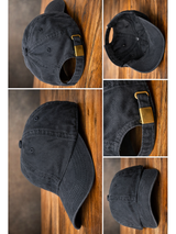 Gorra Pre Lavada Negro — Algodón Washed | Hombre | ENKI 5