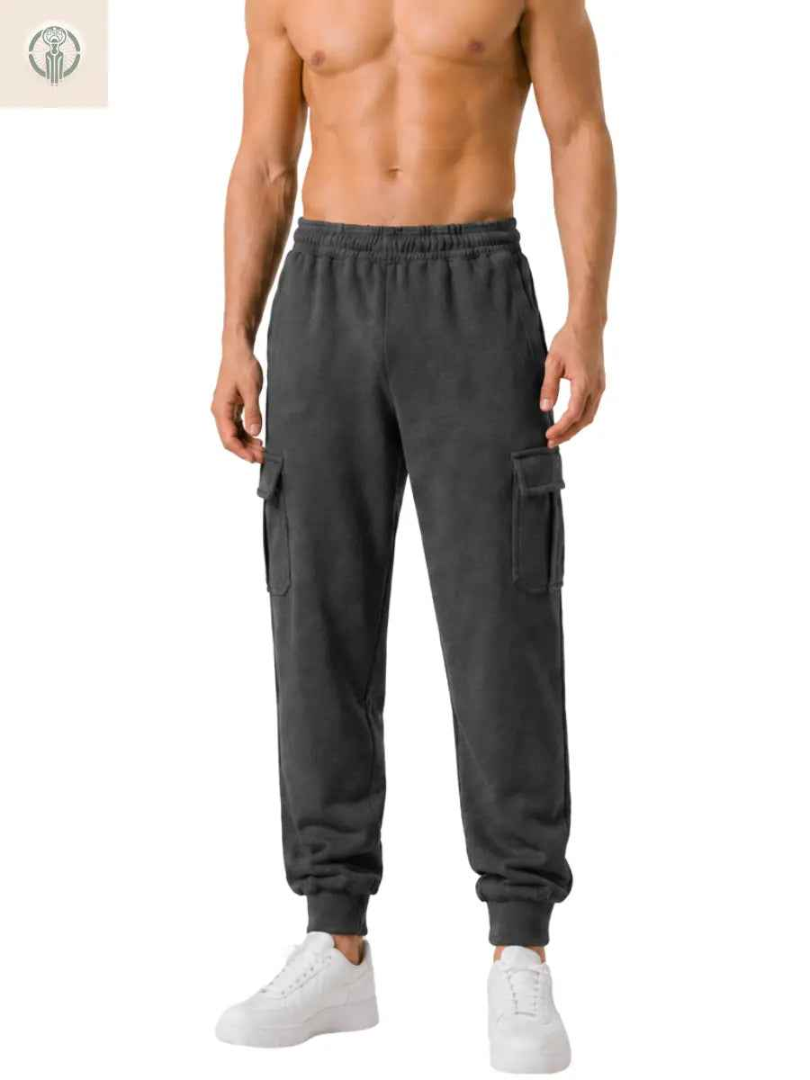Jogger Cargo Hombre Franela Premium Cintura Elástica