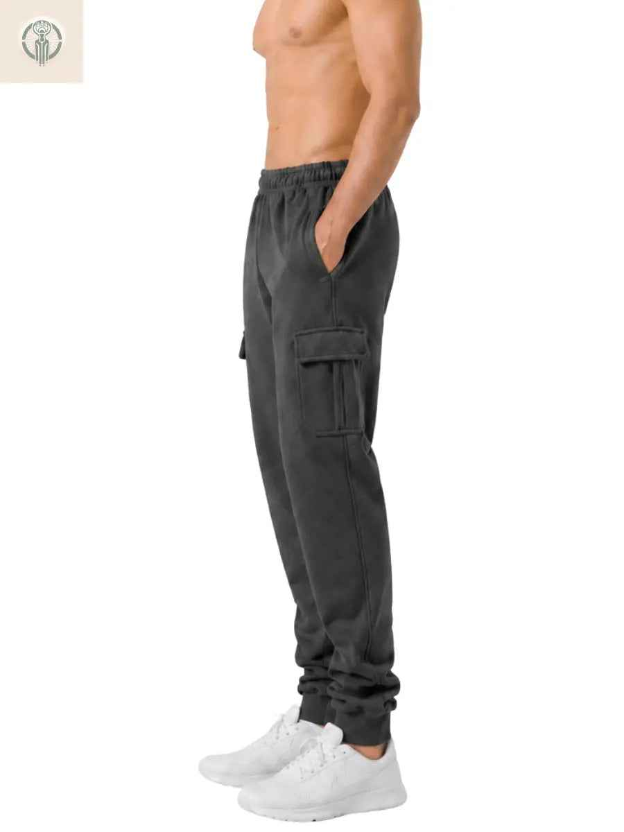 Jogger Cargo Hombre Franela Premium Cintura Elástica