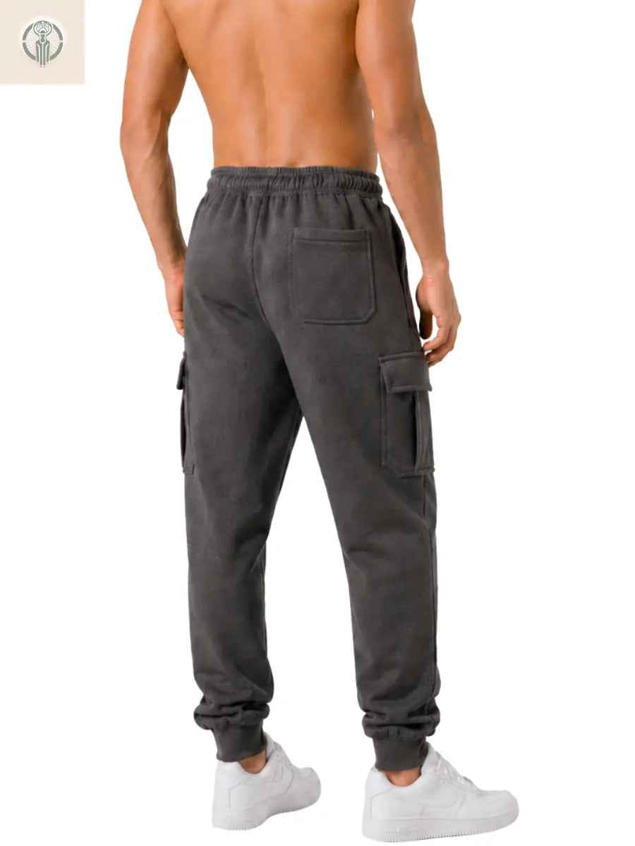 Jogger Cargo Hombre Franela Premium Cintura Elástica