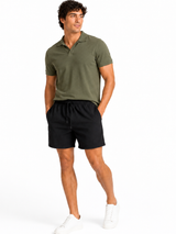 Short Deportivo Negro — Tela Nova | Cintura Elástica | Hombre | ENKI 2